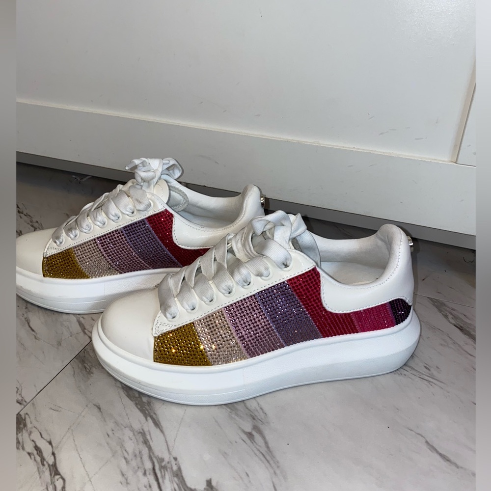 Steve Madden rhinestone sneakers